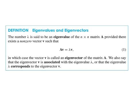 Solution Linear Algebra Eigenvalues And Eigenvectors Studypool