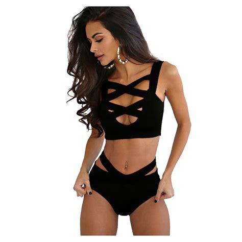 STRÓJ KĄPIELOWY BIKINI WYSOKI STAN STRAPSY L 7467379270 oficjalne archiwum Allegro