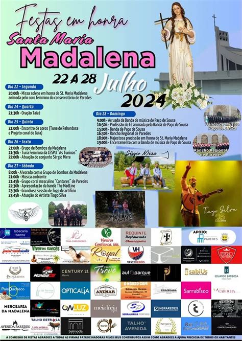 Festas De Santa Maria De Madalena 2025