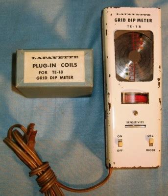 Vintage Lafayette Tube Radio Grid Dip Meter W Coils