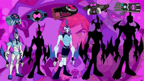 Gwen 10 Way Big Alien All Versions With Different Omnitrix Fan Made