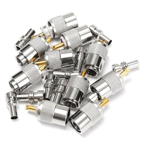 10 X PL259 UHF Разъем штекер с редуктором для RG8X коаксиальный кабель ...