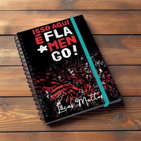 Flamengo Agenda 2025 Caderno Nação Rubro Negra Nome Elo7