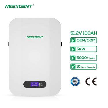 Neexgent Powerwall LiFePO4 Lithium Ion Battery 48V 5KWh 10KWh For Wall