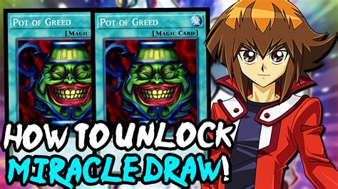 How To Unlock Jadens Miracle Draw Skill Aka Pot Of Greed Skill In Yu