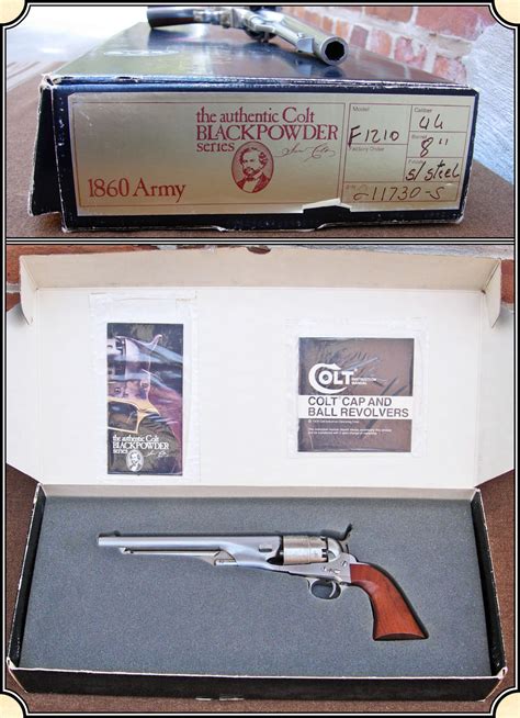 Z Sold ~ Colt 2nd Generation 1860 Army Stainless Steel Model F 1210