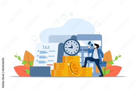 Vetor De Concept Of Tax Returns Optimization Duties Financial