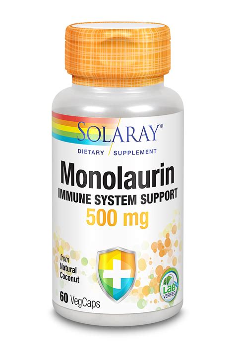 Solaray Monolaurin Supplement, 500 mg | 60 Count 76280627541 | eBay