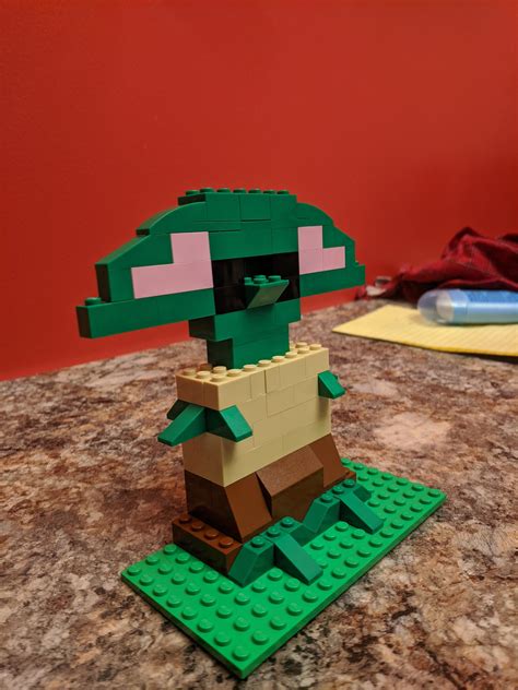 First MOC, be nice! Sad Baby Yoda... : r/lego