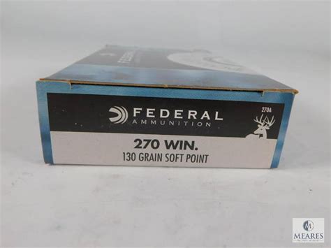 20 Rounds Federal Ammunition Power Shok 270 Win 130 Grain Soft Point