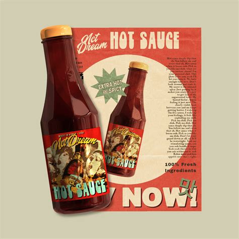 Nct Dream Hot Sauce Bottle And Poster On Behance
