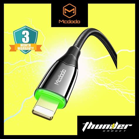 Mcdodo Lightning Cable Fast Charge Data Cable Auto Power Off Iphone