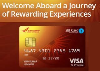 Apply For Air India Sbi Platinum Card Get Reward Points No