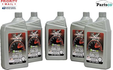 Full Synthetic dexos 5w30 Motor Oil 5 Quarts Xtra REV Brand: Amazon.ca ...