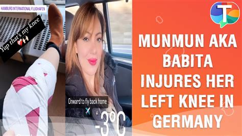 Munmun Dutta Aka Taarak Mehta Ka Ooltah Chashmahs Babita INJURES Her