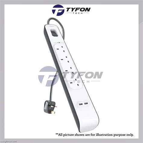 Belkin BSV401SA2M 4 Outlets Surge Protector with 2 USB Port 2M