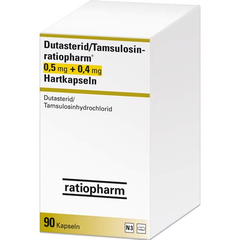 Dutasterid Tamsulosin Ratiopharm 0 5 Mg 0 4 Mg Hartkapseln