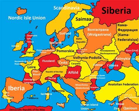 Europe Map With Borders