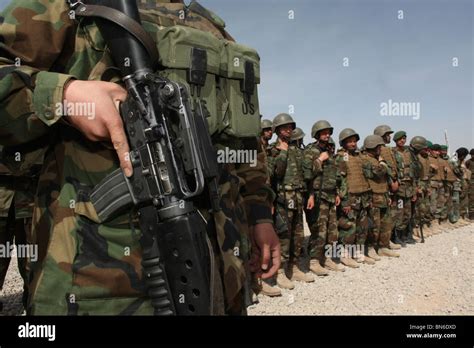 Afghan National Army Ana Soldiers In Tarin Kowt Afghanistan Stock