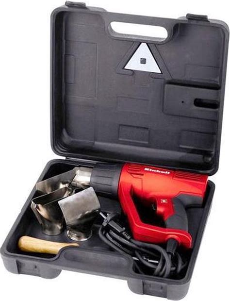 Autres Einhell Th Ha Hot Air Gun W Avec Accessoires Et Mallette De Transport Rouge