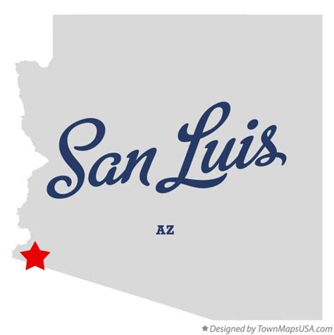 Map of San Luis, AZ, Arizona