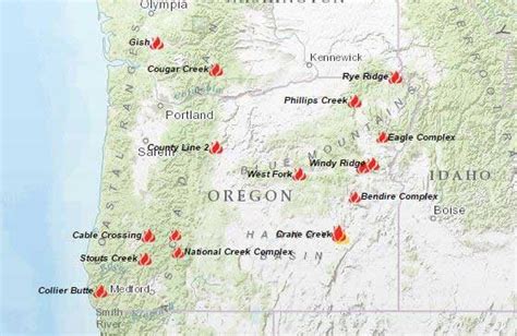 Oregon Forest Fires Map My Blog