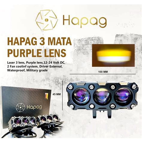 Jual HAPAG Mini Laser LED 3 Mata 35 Watt Aes Bullaes Shopee Indonesia