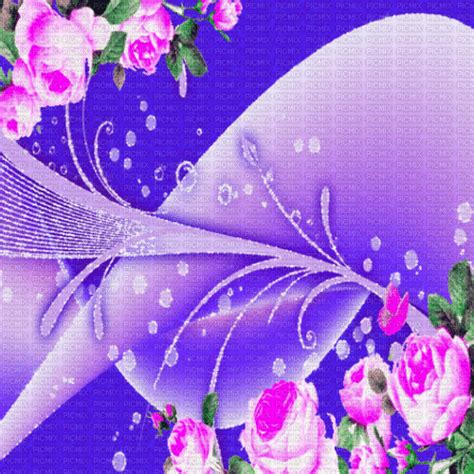 VE BG Animated Fantasy Flowers Blue Idca Ve Bganimated Fantasy