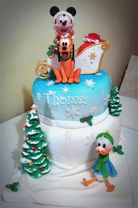 Mickey Mouse - Christmas version - Decorated Cake by - CakesDecor