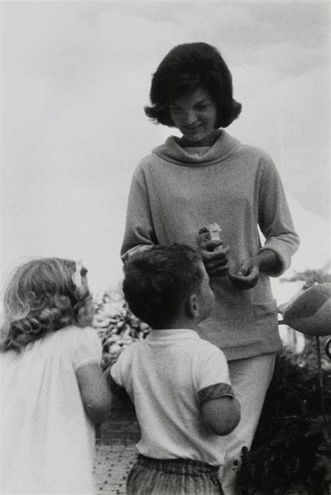 Jackie Kennedy With Children Caroline And Jfk Jr Outdoors Works