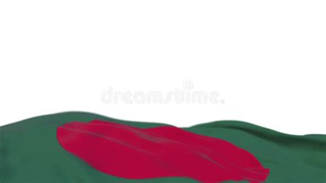 Bangladesh Fabric Flag Waving On The Wind Loop Bangladeshi Embroidery