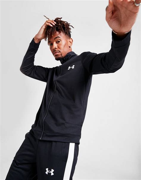 Black Under Armour Poly Tracksuit Jd Sports