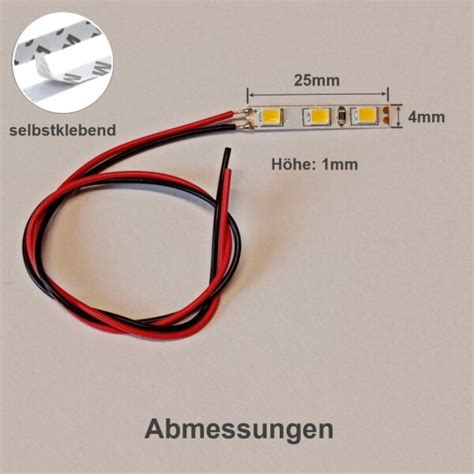 LED Beleuchtung Hausbeleuchtung mit Kabel kaltweiß 8 16V RC H0 N 20 S