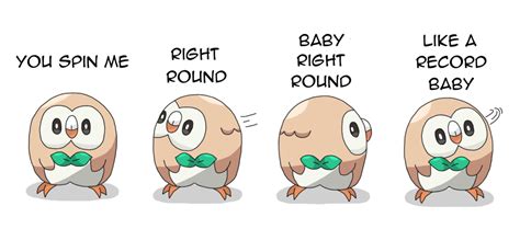 Rowlet Spinning Around Rowlet S Roundness Know Your Meme