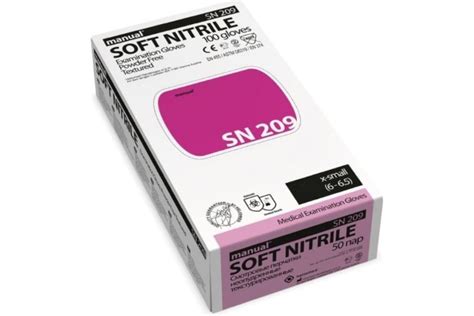 Нитриловые перчатки MANUAL SN209 100 шт, р. L CТ0000000148 - выгодная ...