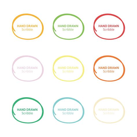 premium vector set  hand drawn scribble