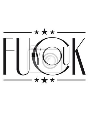 2 hände stinkfinger mittelfinger show symbol fuck you off logo design wandposter poster Fick