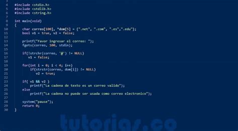 Funciones Turbo C Expresion Regular Correo Electronico Tutorias Co