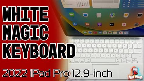 2022 Magic Keyboard For M2 Ipad Pro 129 Inch In White Youtube