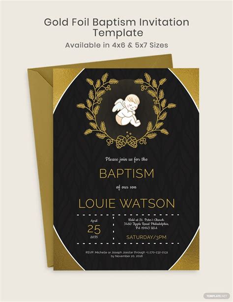 Free Editable Baptism Invitation Template Microsoft Word