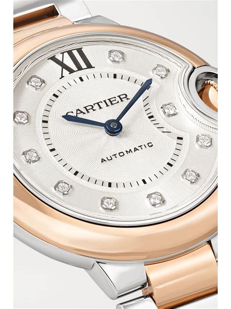 Rose Gold Ballon Bleu De Cartier Automatic 33mm 18 Karat Rose Gold