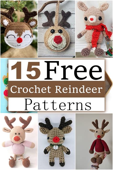 Free Crochet Reindeer Patterns For Christmas Decor Craftsy