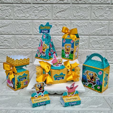 Kit Caixas Bob Esponja Elo Produtos Especiais