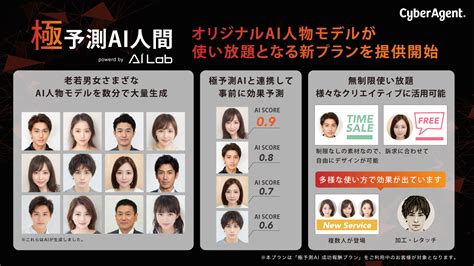 サイバーエージェント、ai人物モデルが使い放題の「極予測ai人間使い放題プラン」を提供開始 Rtb Square