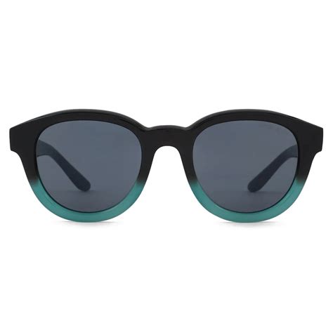 Giorgio Armani Women’s Phantos Sunglasses Black Green Sunglasses Giorgio Armani Eyewear