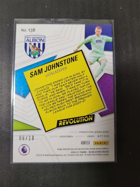 2020 21 Panini Revolution Sam Johnstone RC Vortex 10 EBay