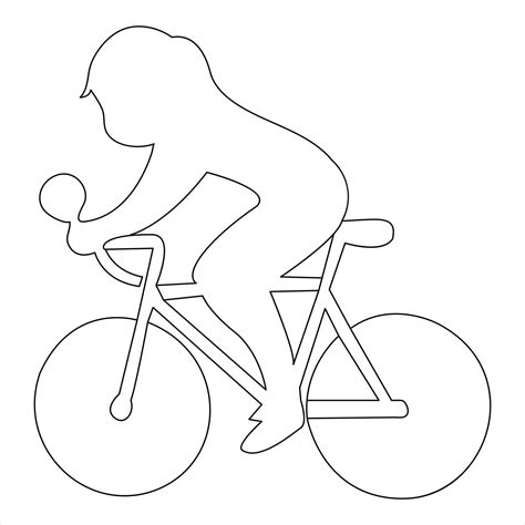 Single line continuous drawing of classic bicycle and man- woman classic bicycle vector ...