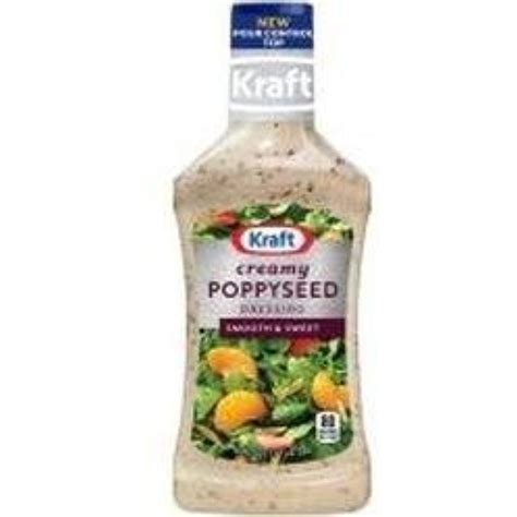 Kraft Creamy Poppyseed Dressing 16oz Bottles Pack Of 3