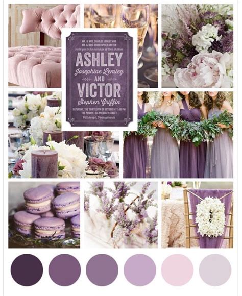 Color Palette Purple Wedding Theme Purple Wedding Wedding Theme Colors