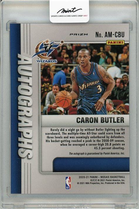 ミントモール MINT 梅田店 2020 21 PANINI Mosaic Caron Butler Autograph